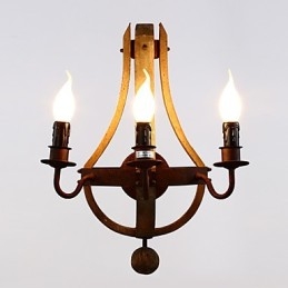 Vintage Amerikanische rustikale Holzwand Weinfasslampe Wohn- und Schlafzimmerlampe