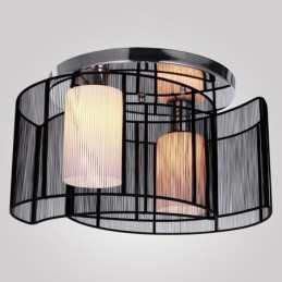 Deckenleuchte Modernes Design 2 Lichter Schwarz