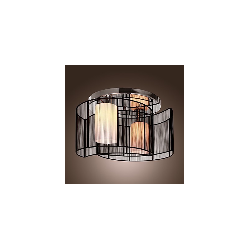 Deckenleuchte Modernes Design 2 Lichter Schwarz