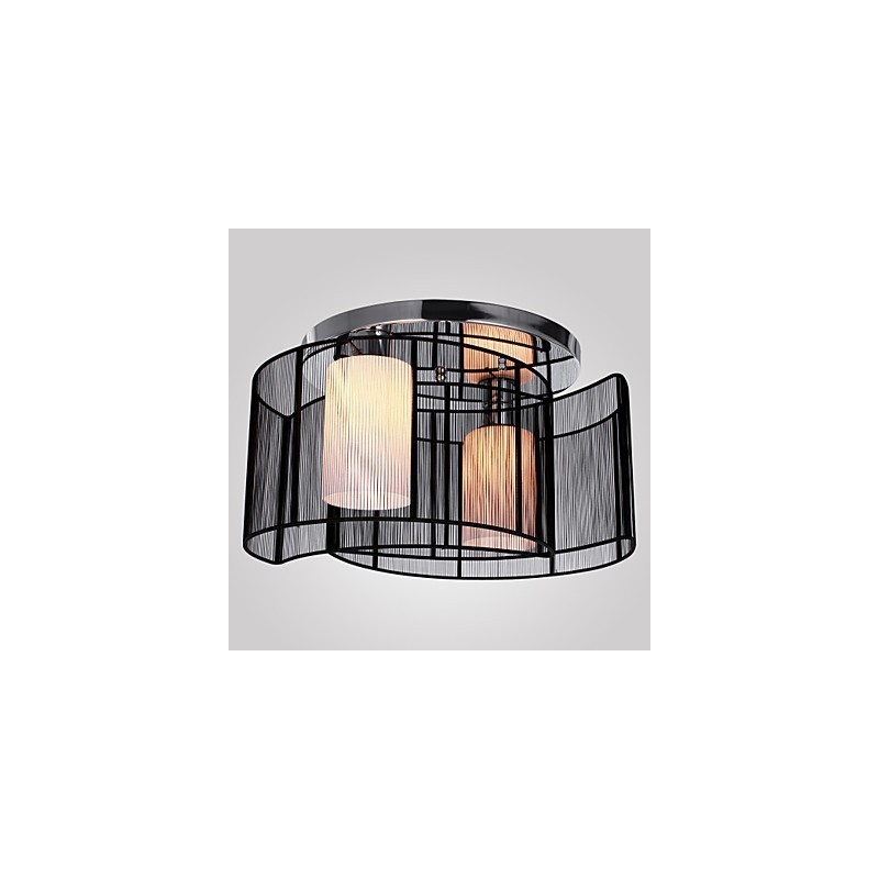 Deckenleuchte Modernes Design 2 Lichter Schwarz