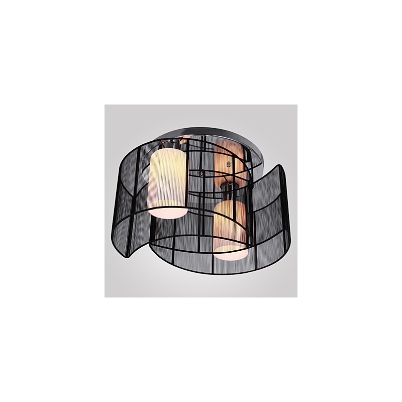 Deckenleuchte Modernes Design 2 Lichter Schwarz