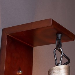 Antike Wandleuchten aus Holz, 1 Licht