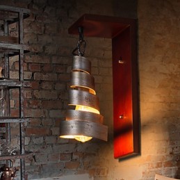 Antike Wandleuchten aus Holz, 1 Licht