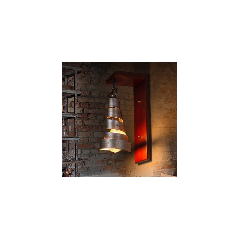 Antike Wandleuchten aus Holz, 1 Licht