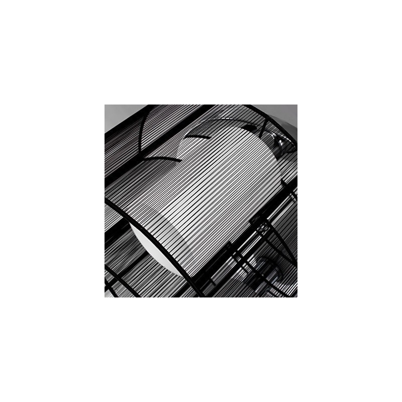 Deckenleuchte Modernes Design 2 Lichter Schwarz
