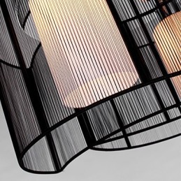 Deckenleuchte Modernes Design 2 Lichter Schwarz
