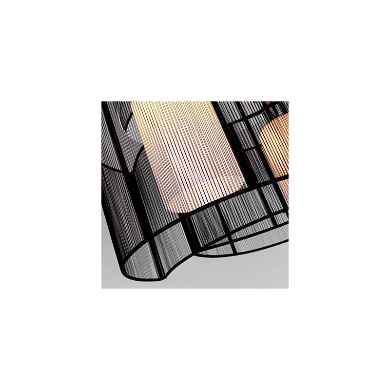 Deckenleuchte Modernes Design 2 Lichter Schwarz
