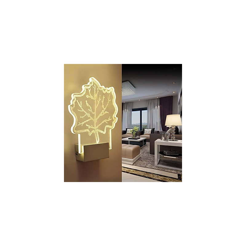 Acryl Wandleuchte PVC Lampe Licht Chip Moderne Zeitgenössische Metall