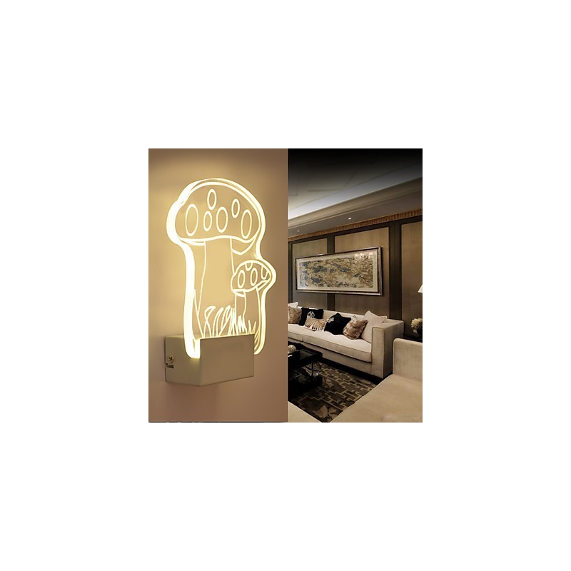 Acryl Wandleuchte PVC Lampe Licht Moderne Zeitgenössische Metall