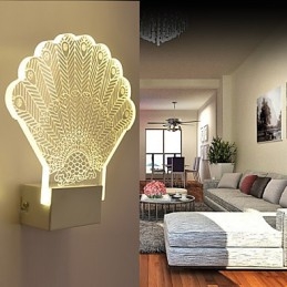 Acryl Wandleuchte PVC Lampe Licht Moderne Zeitgenössische Metall