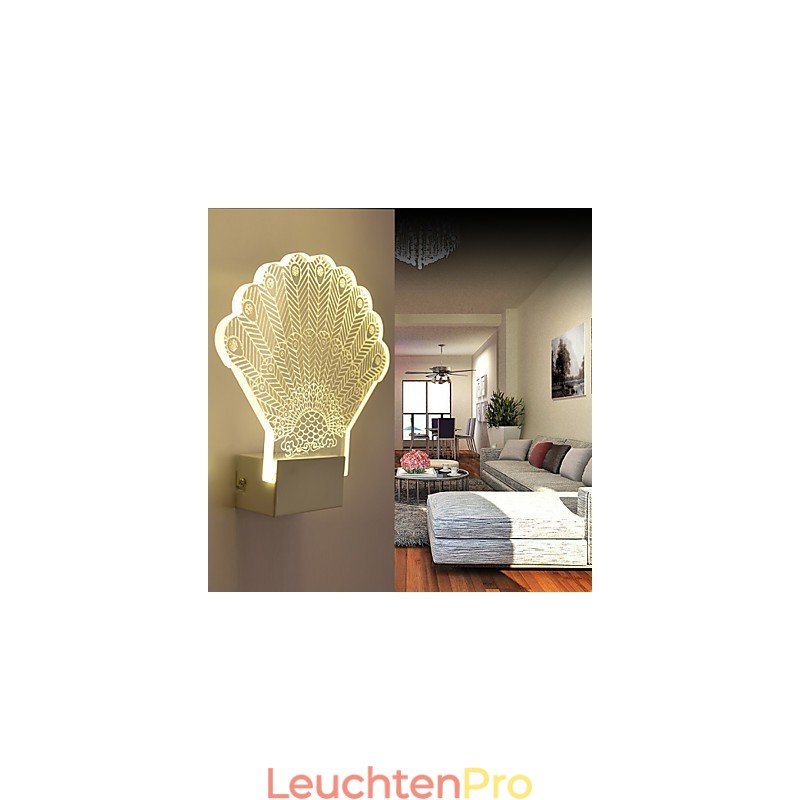Acryl Wandleuchte PVC Lampe Licht Moderne Zeitgenössische Metall