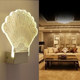 Acryl Wandleuchte PVC Lampe Licht Moderne Zeitgenössische Metall