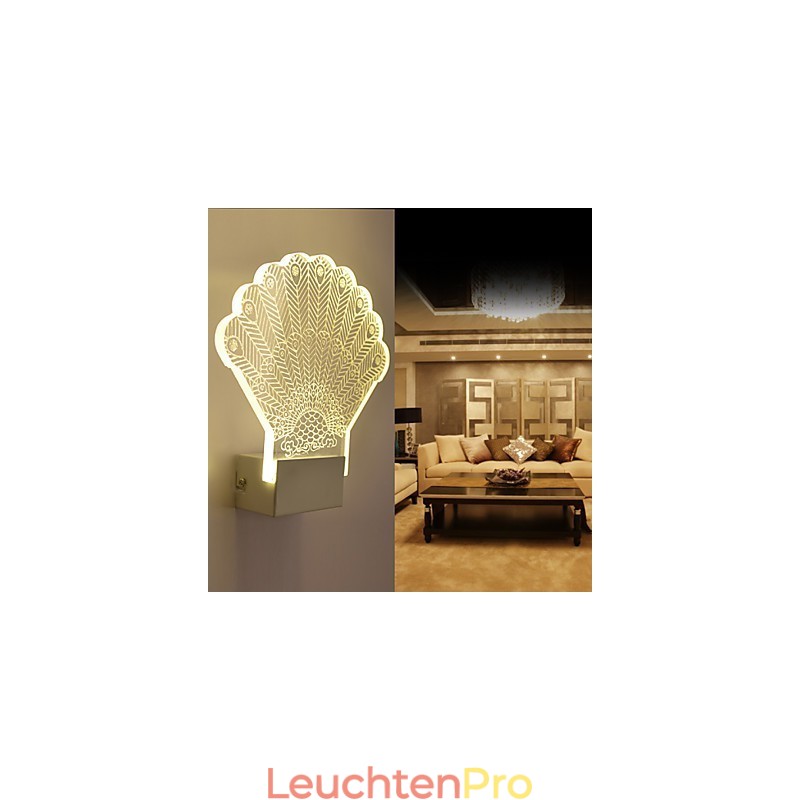 Acryl Wandleuchte PVC Lampe Licht Moderne Zeitgenössische Metall