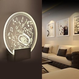 Acryl Wandleuchte PVC Lampe Licht Moderne Zeitgenössische Metall