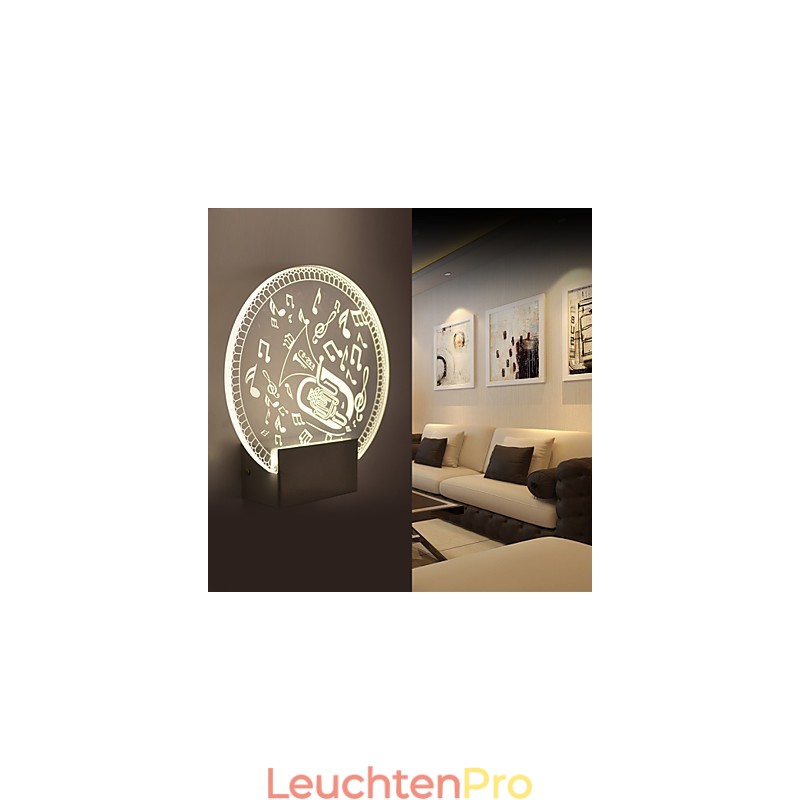 Acryl Wandleuchte PVC Lampe Licht Moderne Zeitgenössische Metall