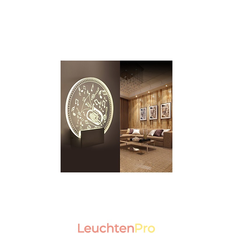 Acryl Wandleuchte PVC Lampe Licht Moderne Zeitgenössische Metall