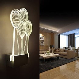 Acryl Wandleuchte PVC Lampe Licht Moderne Zeitgenössische Metall