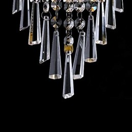 Edle Kristall-Wandleuchte mit 1 Licht