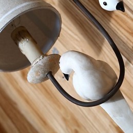 Mini-Stil Wandleuchten Land Holz Bambus
