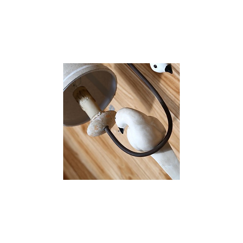 Mini-Stil Wandleuchten Land Holz Bambus
