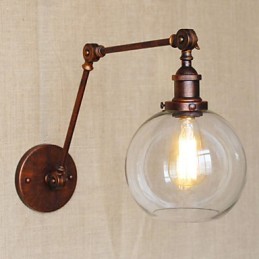 Wandleuchten Swing Lights Lesewandleuchten Kristall Mini Style Rustikal Lodge Metall