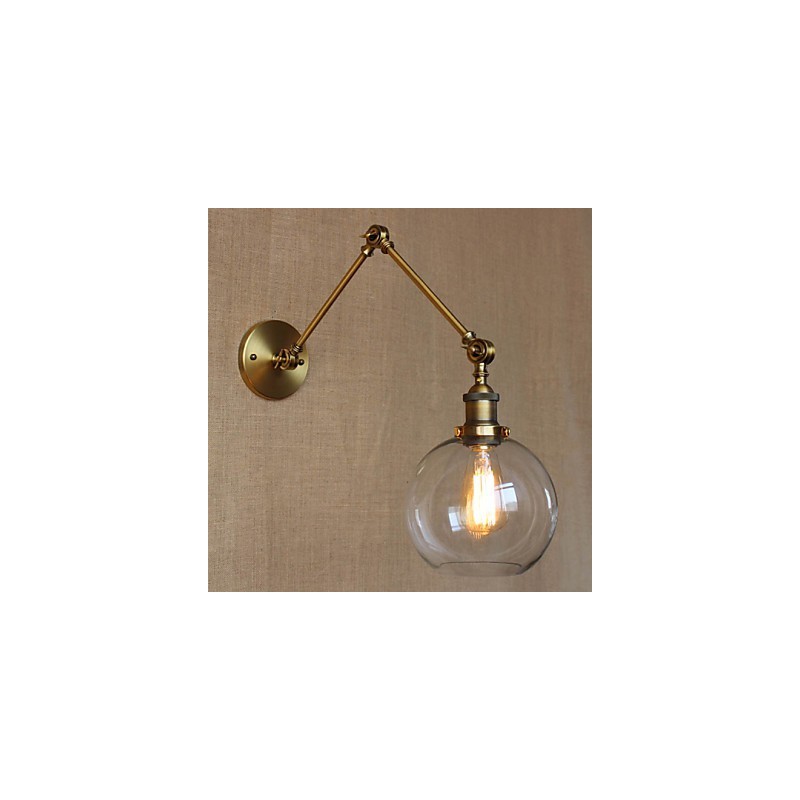 Wandleuchten Swing Lights Lesewandleuchten Kristall Mini Style Rustikal Lodge Metall
