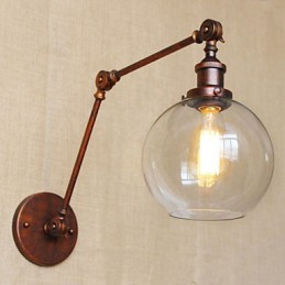 Wandleuchten Swing Lights Lesewandleuchten Kristall Mini Style Rustikal Lodge Metall