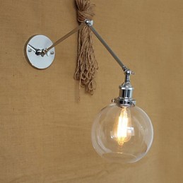 Wandleuchten Swing Lights Lesewandleuchten Kristall Mini Style Rustikal Lodge Metall