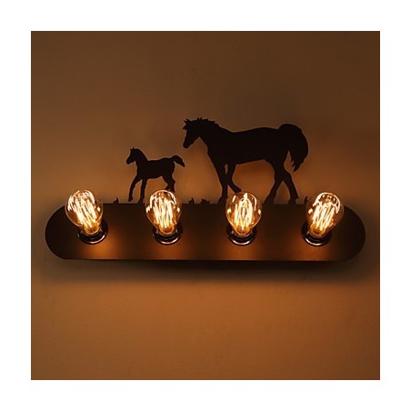 Amerikanischen Dorf Pastoralen LOFT Stil Schlafzimmer Gang Eisen Retro Wild Horse Wand Lampen Kostenloser Versand Amerikanischen Dorf Pastoralen LOFT Stil Schlafzimmer Gang Eisen Retro Wild Horse Wand Lampen Kostenloser Versand