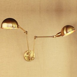 Die Neue Bronze Nostalgischen Modernen Ländlichen Land Gang Wohnzimmer Warme Licht Köpfigen Langen Arm