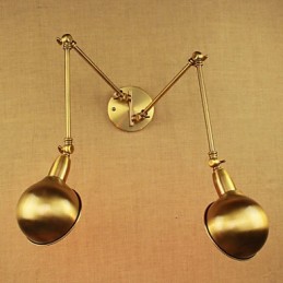 Die Neue Bronze Nostalgischen Modernen Ländlichen Land Gang Wohnzimmer Warme Licht Köpfigen Langen Arm