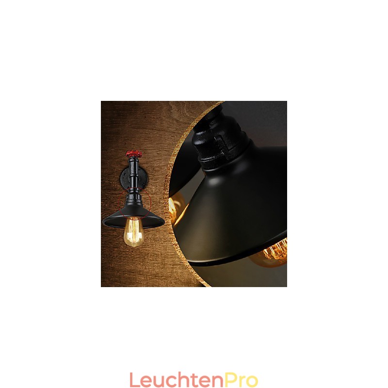 Mini Wandleuchte 1 Licht Concise Creme Eisen