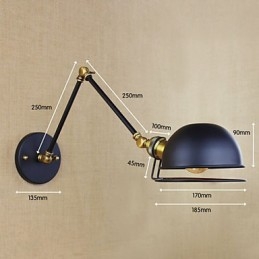 Wandleuchten Swing Lights Lesewandleuchten Mini-Stil Rustikal Lodge Metall