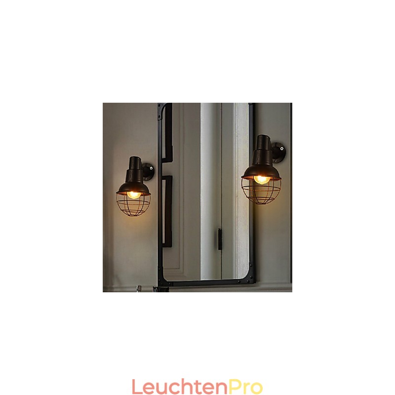 Wandleuchten im Mini-Stil, rustikales Lodge-Metall