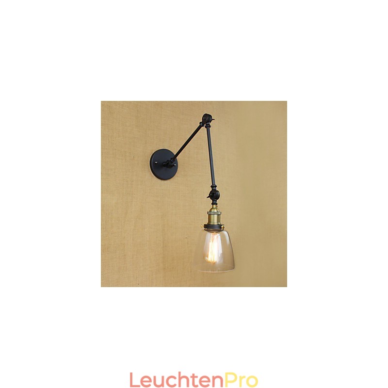 Dekorative Wandleuchte aus antikem Bronze