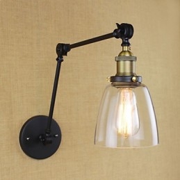 Dekorative Wandleuchte aus antikem Bronze