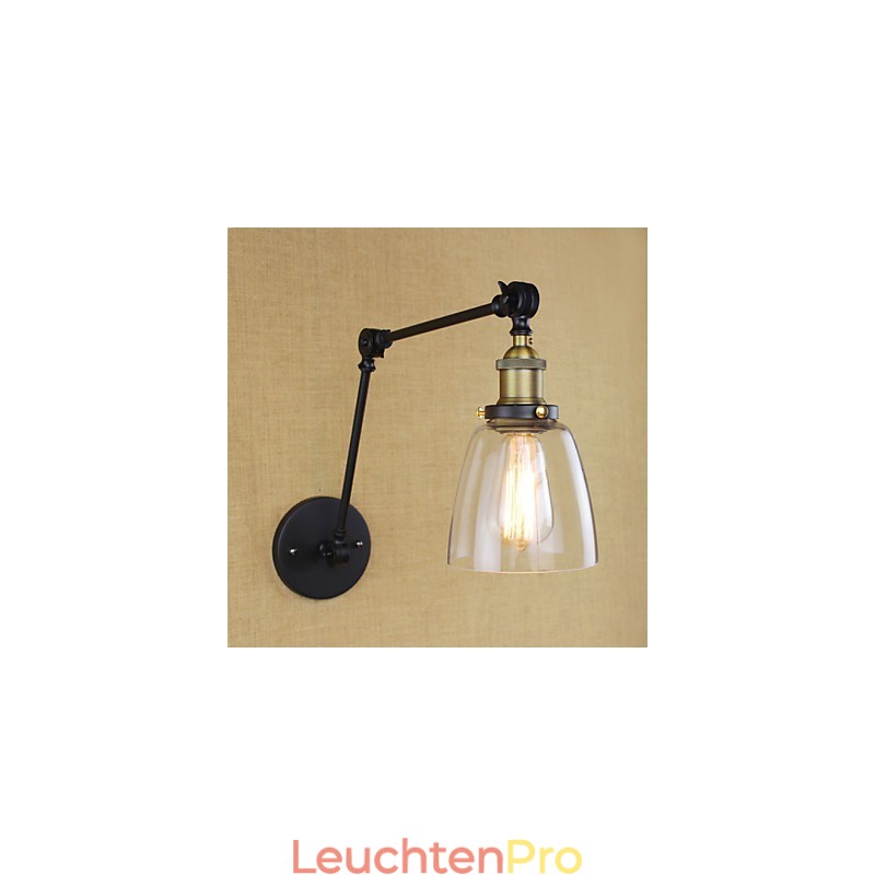 Dekorative Wandleuchte aus antikem Bronze