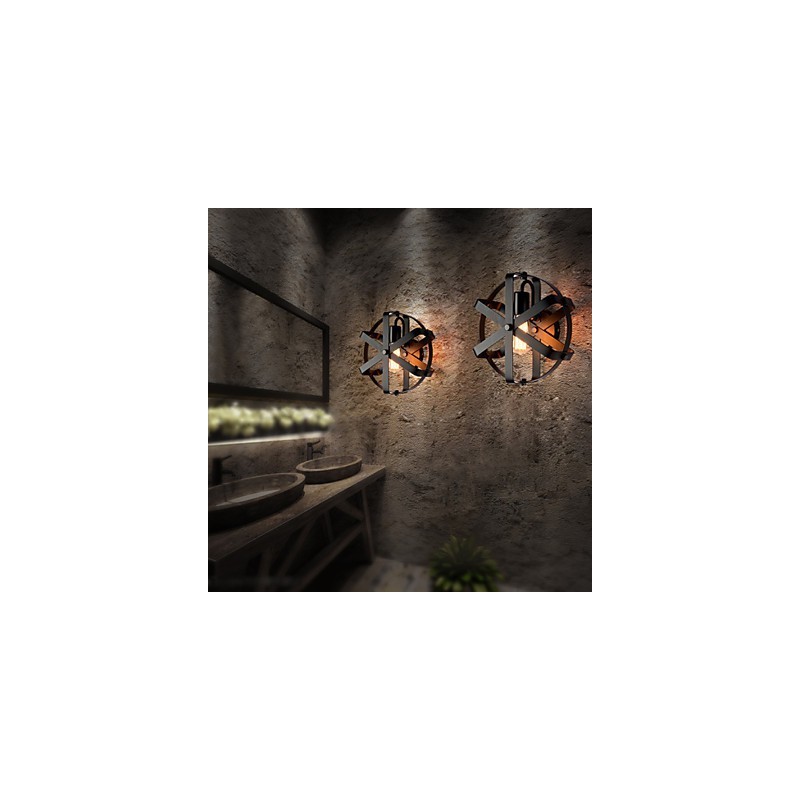Neu Vintage Stil Industrielle Runde Wand Leuchte balkon Loft Eingangsbereich Flur Schlafzimmer