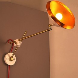 Ländlicher Industriewind, der alte Wege wiederherstellt Schmiedeeisen-Kipphebel-Wandleuchte mit gefalteten Lichtern
