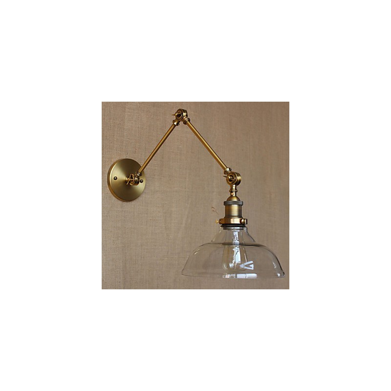 Die LOFT Stil Designer Lampe Moderne Glas Bronze Cafe Dekorative Wand Lampe