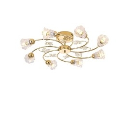 Künstlerische Deckenleuchten aus Aluminium mit Kristallen