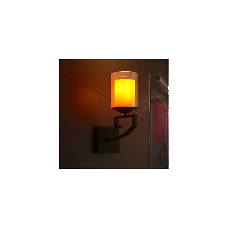 Retro Glas Einfache Single Head Wand Lampe Licht Wand Leuchter Kristall Moderne Zeitgenössische Metall
