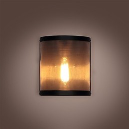Vintage-Stil Einfachheit Stahldrahtgeflecht und Metall Wandleuchte Wohnzimmer Flur Dachboden Garage Keller Wandlampe