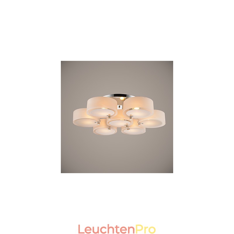 Moderne Deckenleuchte mit 7 Lichtern, Metall