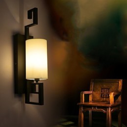 Moderne amerikanische Stil antike Lampe Wohnzimmer Schlafzimmer Hotelzimmer weiße Tuch Wandleuchte