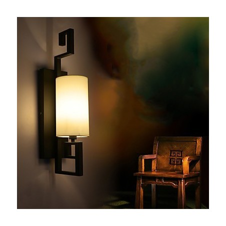 Moderne amerikanische Stil antike Lampe Wohnzimmer Schlafzimmer Hotelzimmer weiße Tuch Wandleuchte Moderne amerikanische Stil antike Lampe Wohnzimmer Schlafzimmer Hotelzimmer weiße Tuch Wandleuchte