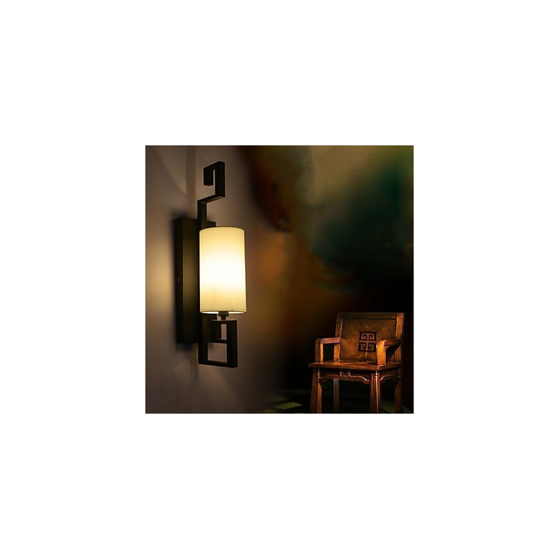 Moderne amerikanische Stil antike Lampe Wohnzimmer Schlafzimmer Hotelzimmer weiße Tuch Wandleuchte