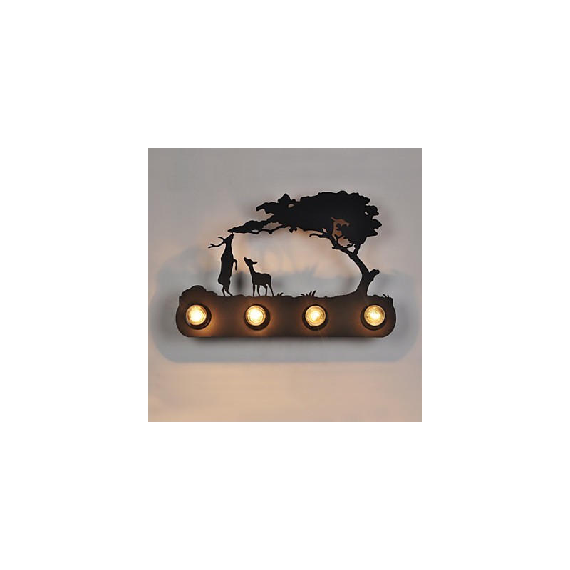 4 Lichter American Village Pastoral LOFT Stil Schlafzimmer Gang Eisen Retro Wandleuchten