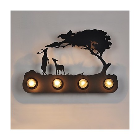4 Lichter American Village Pastoral LOFT Stil Schlafzimmer Gang Eisen Retro Wandleuchten 4 Lichter American Village Pastoral LOFT Stil Schlafzimmer Gang Eisen Retro Wandleuchten