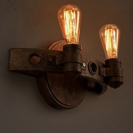 American Creative Restoring Ancient Ways Schmiedeeisen Vollmond Macheten Wandleuchte Lichter
